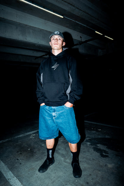 Split Hoodie - Black